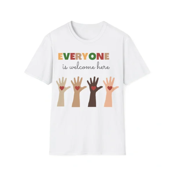 Everyone is Welcome Here Shirt – Comfortably Bold Inclusivity Tee