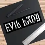 Evil Lady Bumper Sticker – Durable Goth Car Accessory Gift