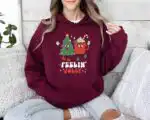 Feeling Jolly Holiday Sweatshirt – Cute Santa Graphic Cozy Top