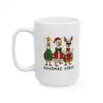 Festive Ceramic Mug – Cheerful Design for Coffee Lovers