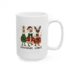 Festive Ceramic Mug – Cheerful Design for Coffee Lovers