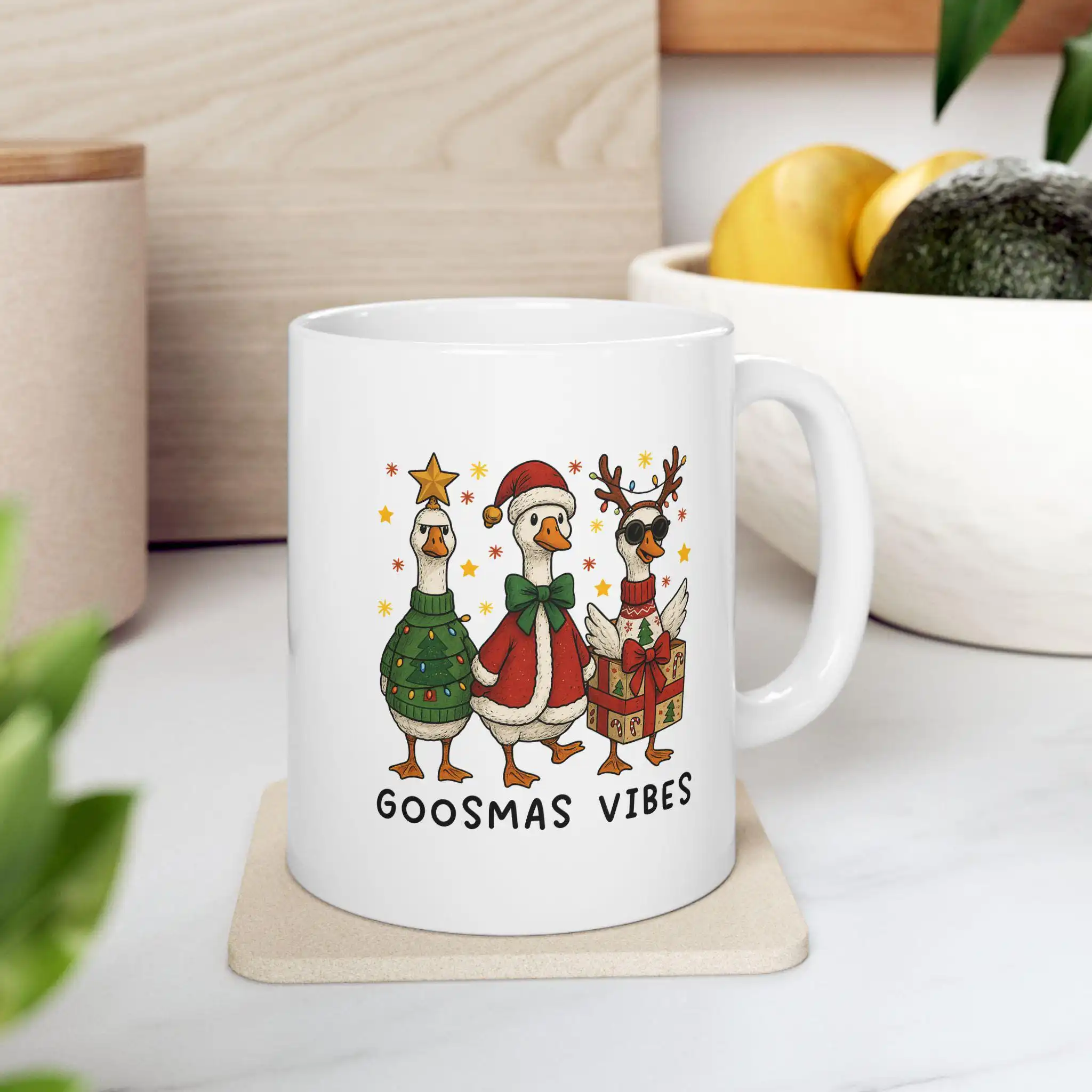Festive Ceramic Mug – Cheerful Design for Coffee Lovers Festive Ceramic Mug – Cheerful Design for Coffee Lovers
