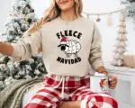 Fleece Navidad Christmas Sweatshirt – Funny Holiday Hoodie for Women