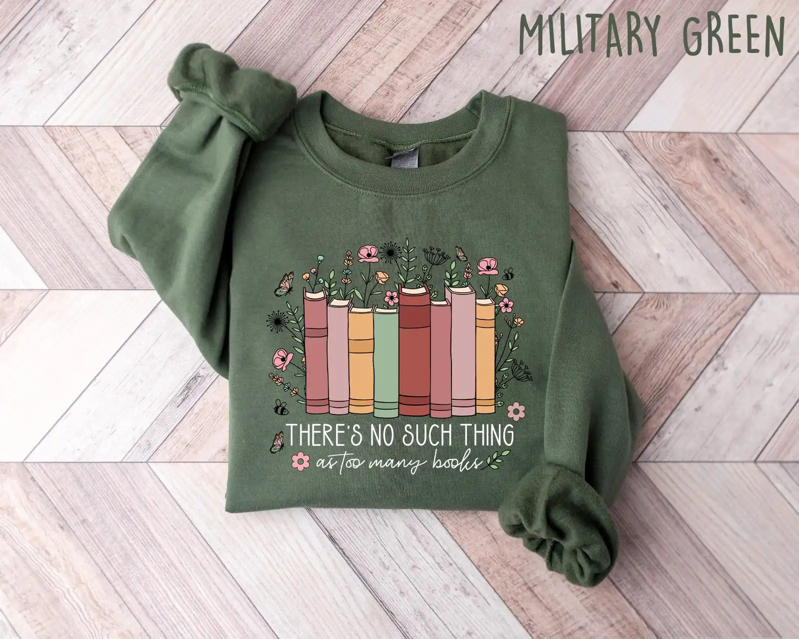 Floral Book Lover Sweatshirt – Perfect Gift for Bookworms Floral Book Lover Sweatshirt – Perfect Gift for Bookworms