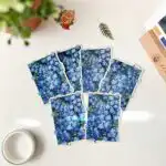 Forget Me Not Flower Vinyl Sticker – Glittery Waterproof Decal