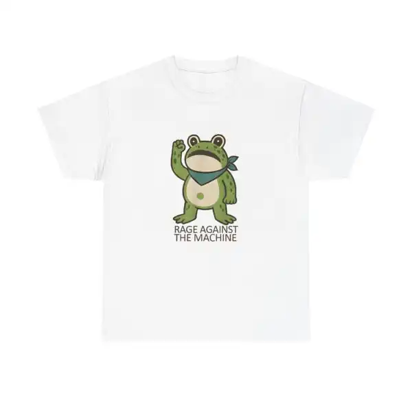 Frogs Against Fascism Tee – Unisex Cotton Protest Shirt