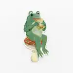 Frog's Sandwich Sticker – Durable Weather-Proof Vinyl Design