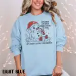 Funny Christmas Sweatshirt – Its Fine Snowman Meltdown Design