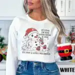 Funny Christmas Sweatshirt – Its Fine Snowman Meltdown Design