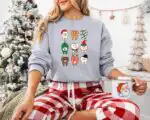Funny Christmas Teeth Sweatshirt – Cozy Gift for Dentists