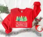 Funny Christmas Tree Shirt – Tree Top Glisten Tee for Kids