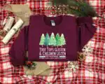 Funny Christmas Tree Shirt – Tree Top Glisten Tee for Kids