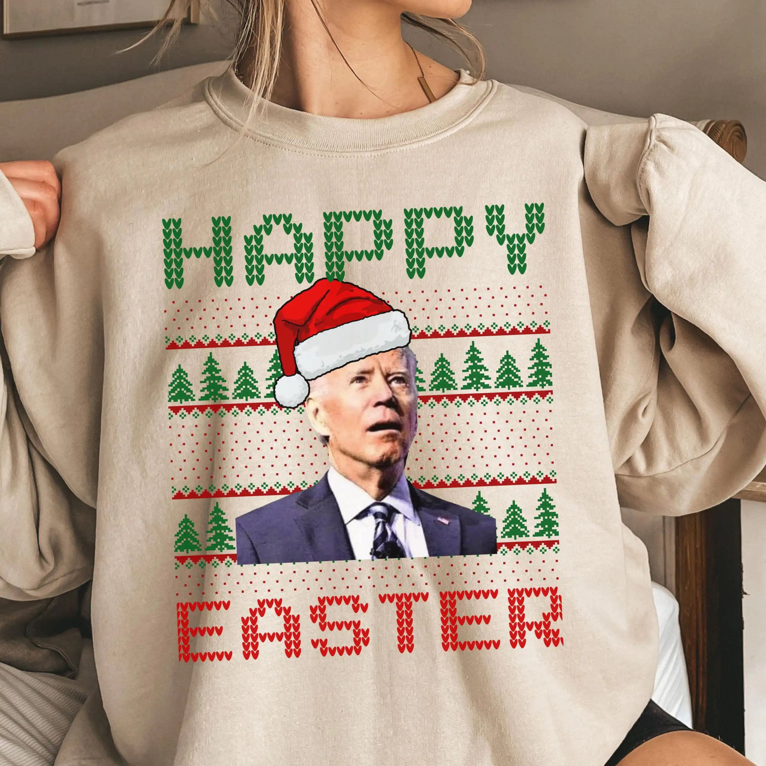 Funny Confused Joe Biden Christmas Sweatshirt – Cozy Holiday Crewneck Funny Confused Joe Biden Christmas Sweatshirt – Cozy Holiday Crewneck