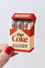Funny Diet Coke Can Sticker – Humorous Vinyl for Fans