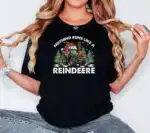 Funny Farmer Christmas Sweater – Tractor Reindeer Graphic Tee