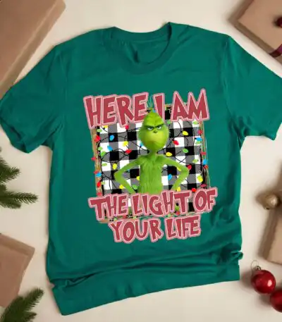 Funny Grinch Shirt – Light of Your Life Grinchmas Tee
