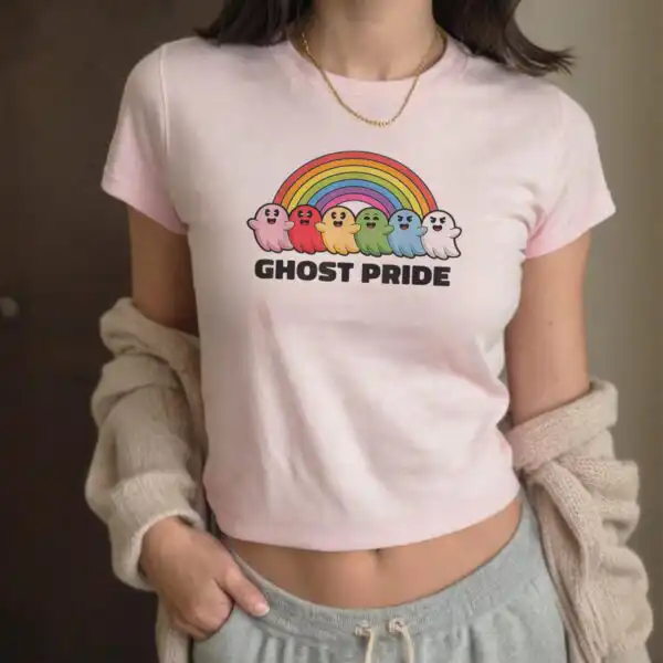 Funny LGBT Ghosts T-Shirt – Spooky Rainbow Pride Costume Tee
