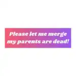 Funny "My Parents are Dead" Car Magnet – Dark Humor Vinyl Sticker