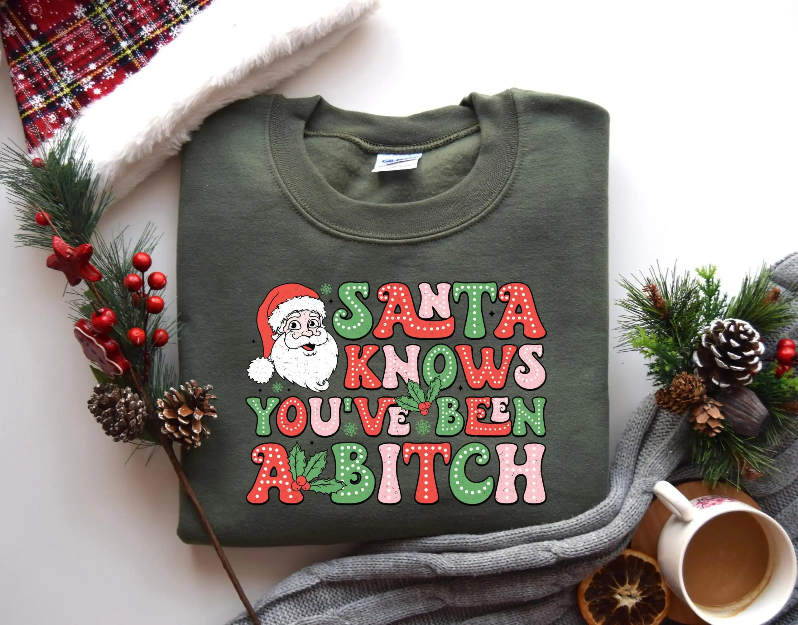 Funny Santa Shirt – Sarcastic Holiday Humor Tee for Adults Funny Santa Shirt – Sarcastic Holiday Humor Tee for Adults