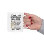 Funny Senior Moment Llama Mug – Humorous Gift for Coffee Lovers