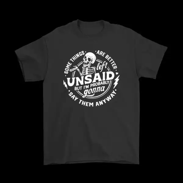 Funny Talkative Skeleton Tee – Crass Humor Graphic Shirt