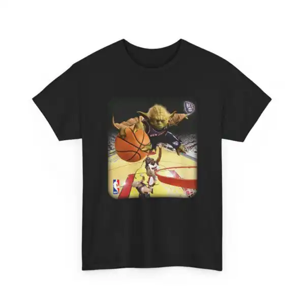 Funny Yoda Basketball Meme Shirt – Unisex Cotton Tee for Fans