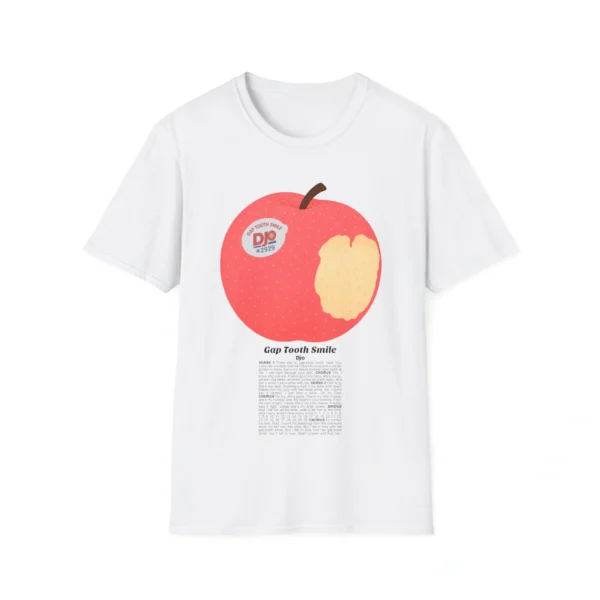 Gap Tooth Smile Shirt – Retro Peach Graphic Tee for Fans