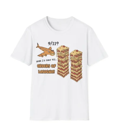 Garfield 9/11 Lasagna Shirt – Funny Graphic Tee for Cat Lovers