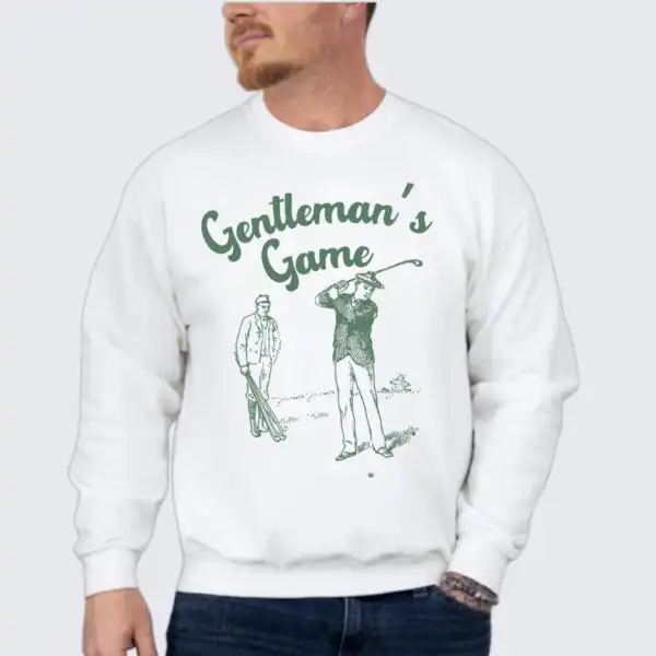 Gentleman's Game Golf Sweatshirt – Vintage Golfer Graphic Top