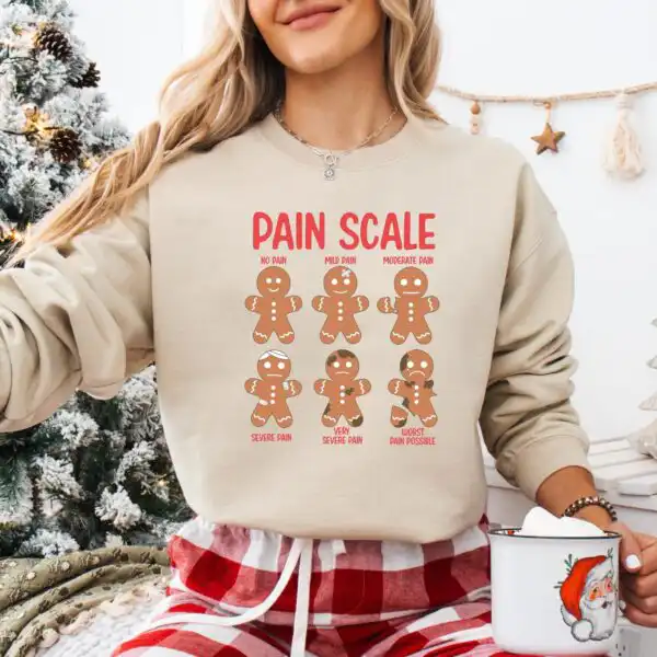 Gingerbread Christmas Hoodie – Cute Nurse Sweatshirt Gift