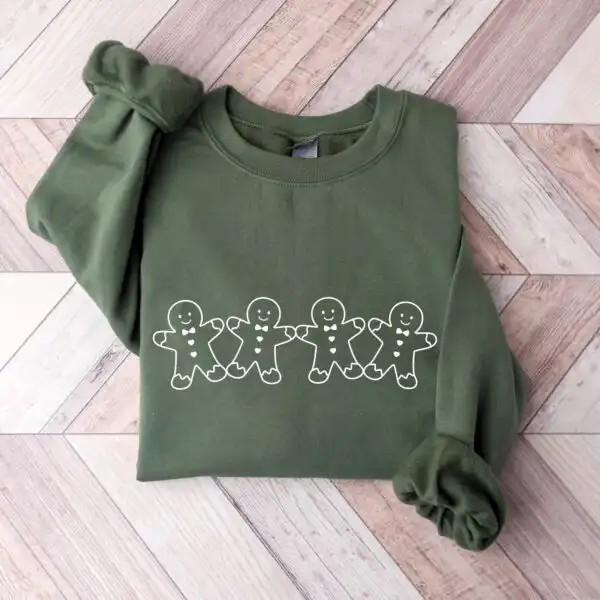 Gingerbread Sweatshirt for Women – Cute Christmas Hoodie Gift