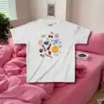 Girl Mess Collage Baby Tee – Vintage 90s Aesthetic T-Shirt