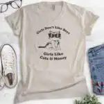 Girls Don't Like Boys V-Neck Cat Shirt – Cute Unisex Tee
