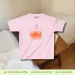 Goldfish Graphic Baby Tee – Retro Hand-Painted Pink Design