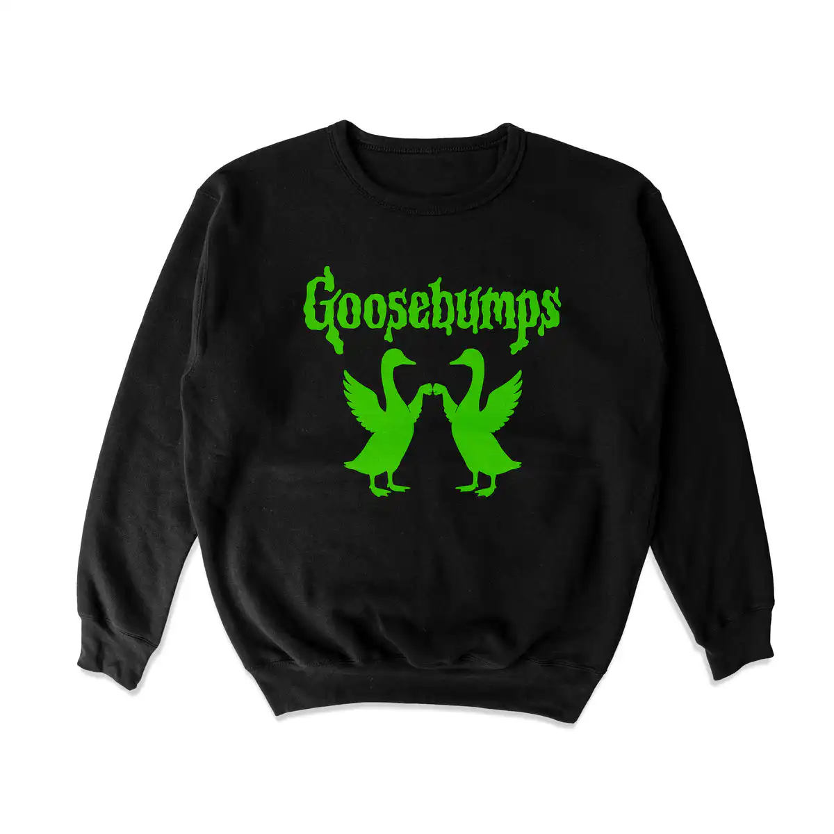 Goosebumps Crewneck Sweatshirt – Soft Cotton Blend for Comfort Goosebumps Crewneck Sweatshirt – Soft Cotton Blend for Comfort