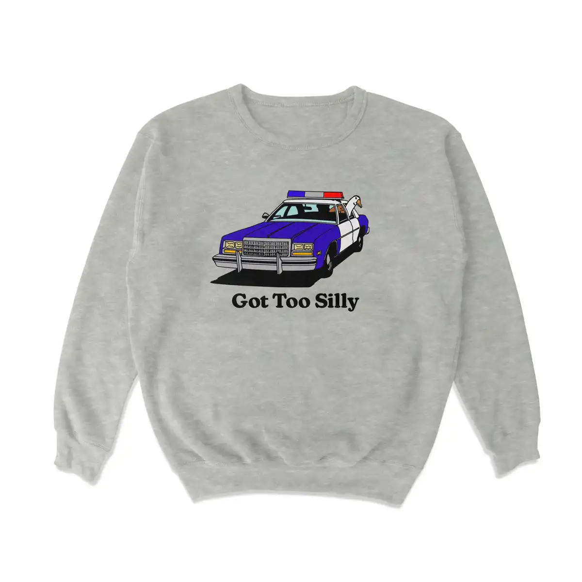 Got Too Silly Crewneck Sweatshirt – Soft Cotton Blend Top Got Too Silly Crewneck Sweatshirt – Soft Cotton Blend Top