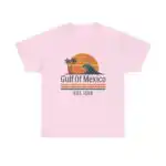Gulf of Mexico Beach Tee – Retro Palm Sunset Graphic Shirt