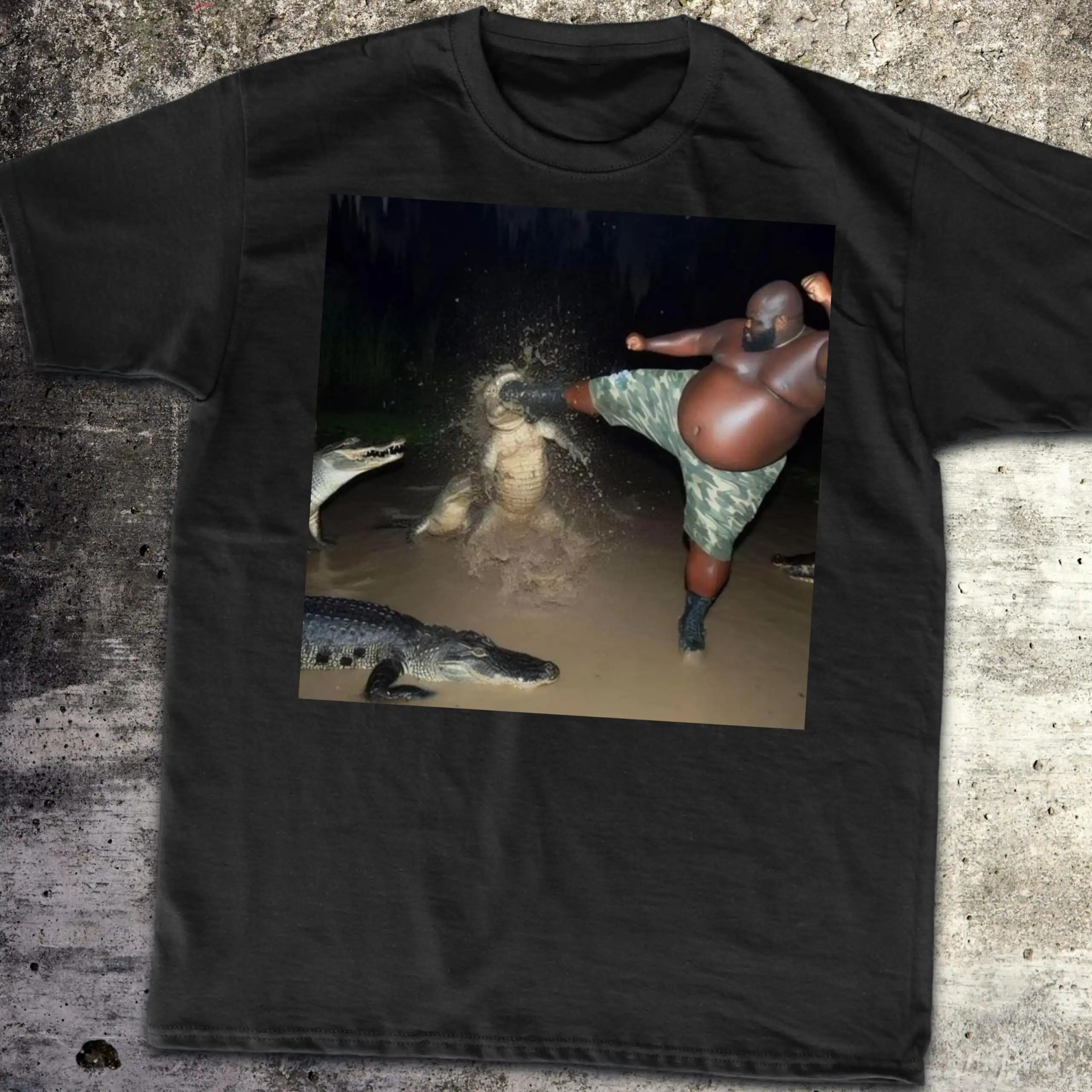 Gumbo Slice Pizza Alligator Shirt – Funny Crocodile Tee Gumbo Slice Pizza Alligator Shirt – Funny Crocodile Tee