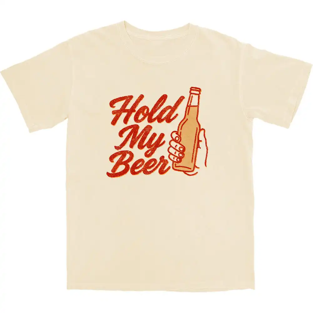 Hold My Beer T Shirt – Soft Combed Cotton Casual Graphic Tee Hold My Beer T Shirt – Soft Combed Cotton Casual Graphic Tee