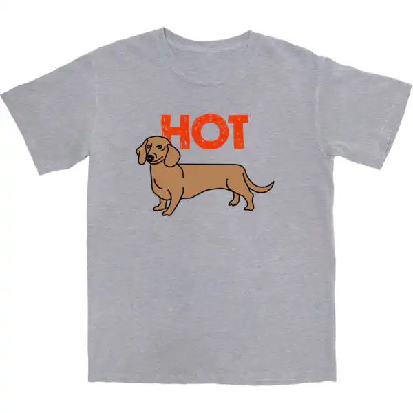 Hot Dog T Shirt – Soft 100% Cotton Casual Graphic Tee