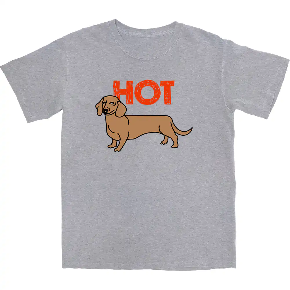 Hot Dog T Shirt – Soft 100% Cotton Casual Graphic Tee Hot Dog T Shirt – Soft 100% Cotton Casual Graphic Tee