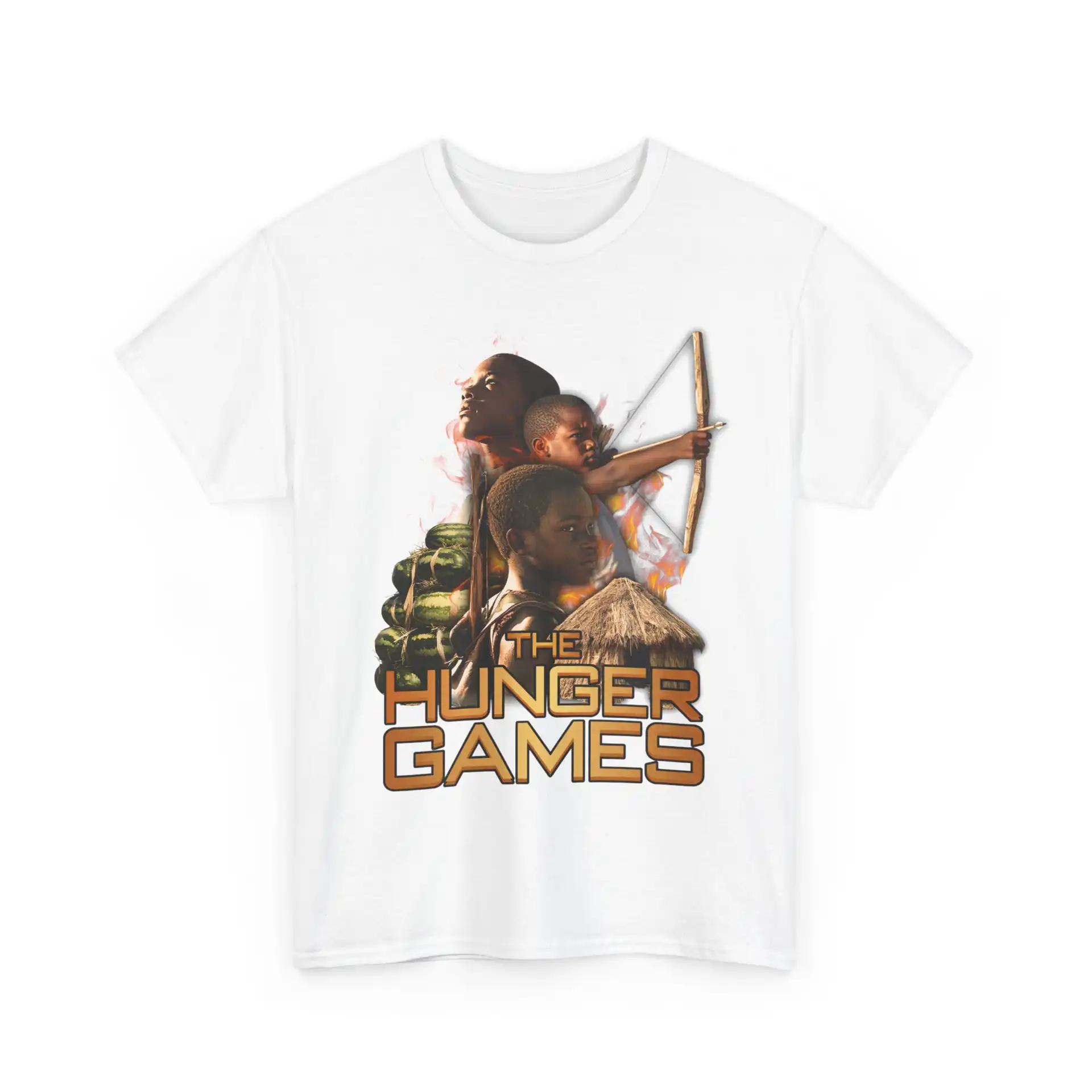 Hunger Games Inspired Tee – Unisex Classic Cotton Shirt Hunger Games Inspired Tee – Unisex Classic Cotton Shirt