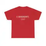 I dissent shirt – Minimalist feminist graphic tee for advocacy