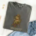 I Have to Say Weird Stuff Cowboy Frog Shirt – Funny Meme Tee