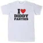 I love Diddy Parties Men's Funny Sarcastic T-Shirt - Soft Cotton Crew