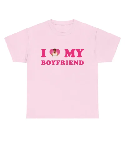 I love my boyfriend Nicholas Chavez Pink Heart Tee – Unisex Cotton Shirt