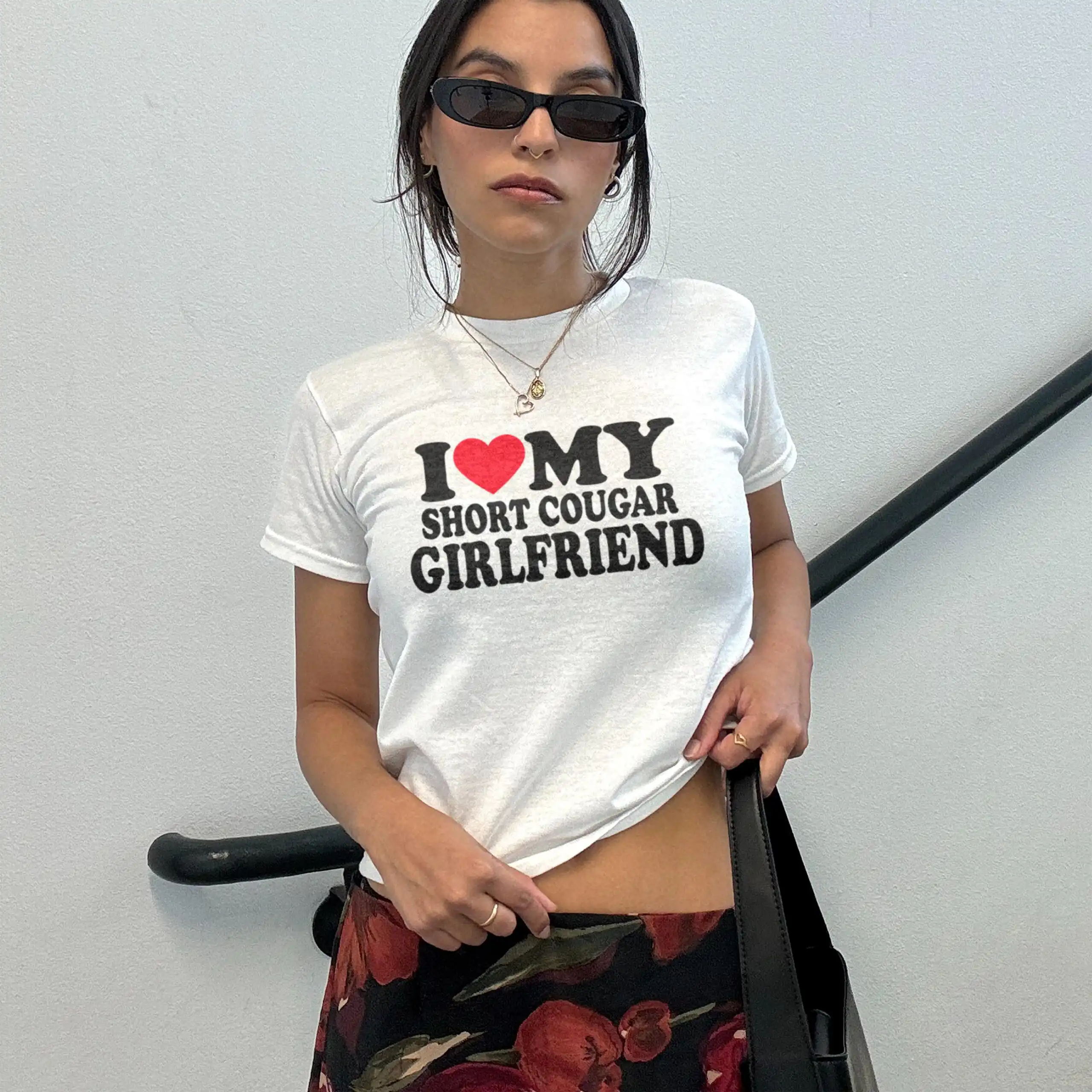 I love my short cougar girlfriend tee – funny LGBTQ crop top I love my short cougar girlfriend tee – funny LGBTQ crop top
