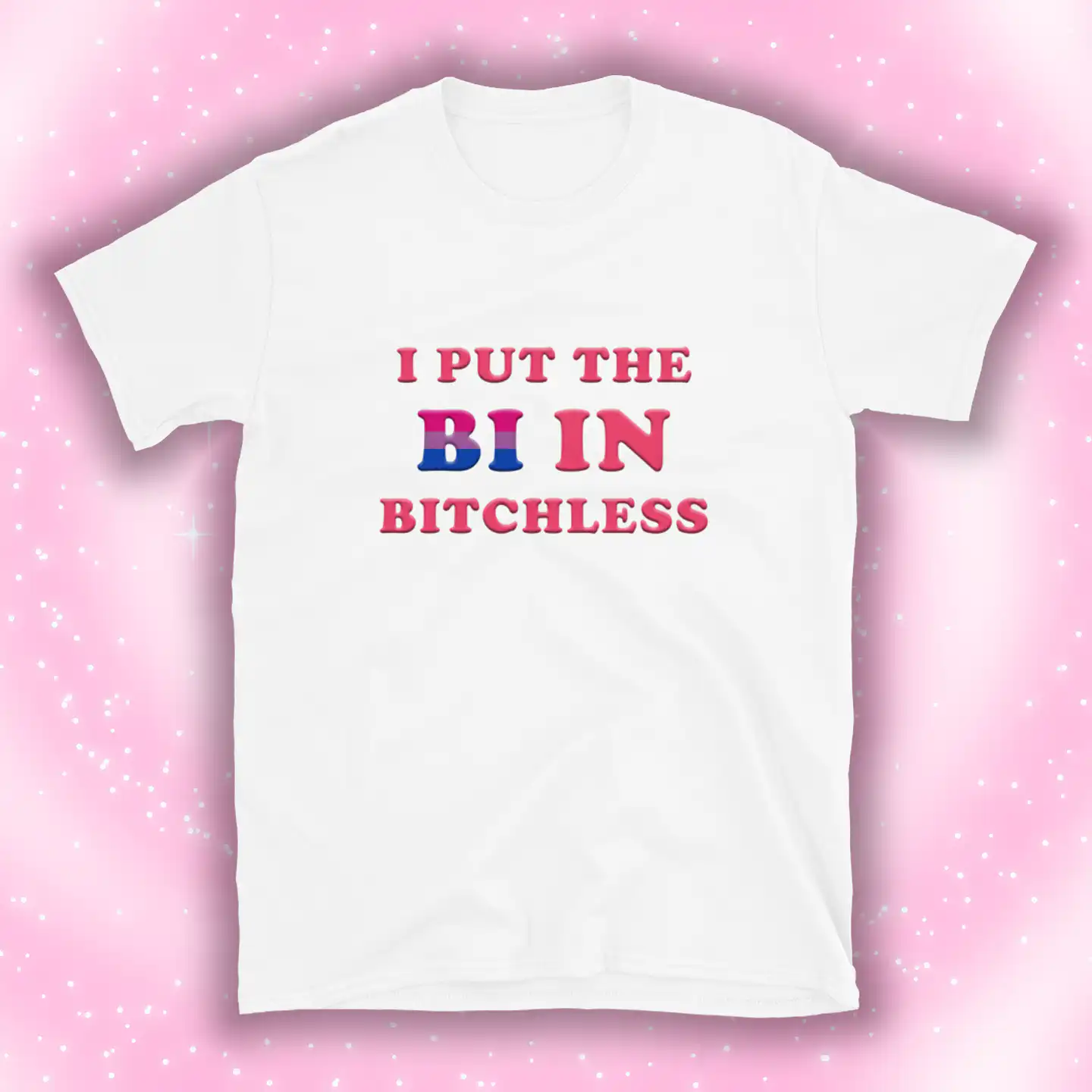 I put the bi in bitchless shirt – Soft unisex cotton tee I put the bi in bitchless shirt – Soft unisex cotton tee
