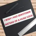 I wish I had serotonin bumper sticker – Funny vinyl design 8.7"x2.7
