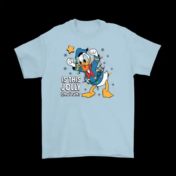 Is This Jolly Enough Grumpy Donald Tee – Fun Holiday Graphic Shirt